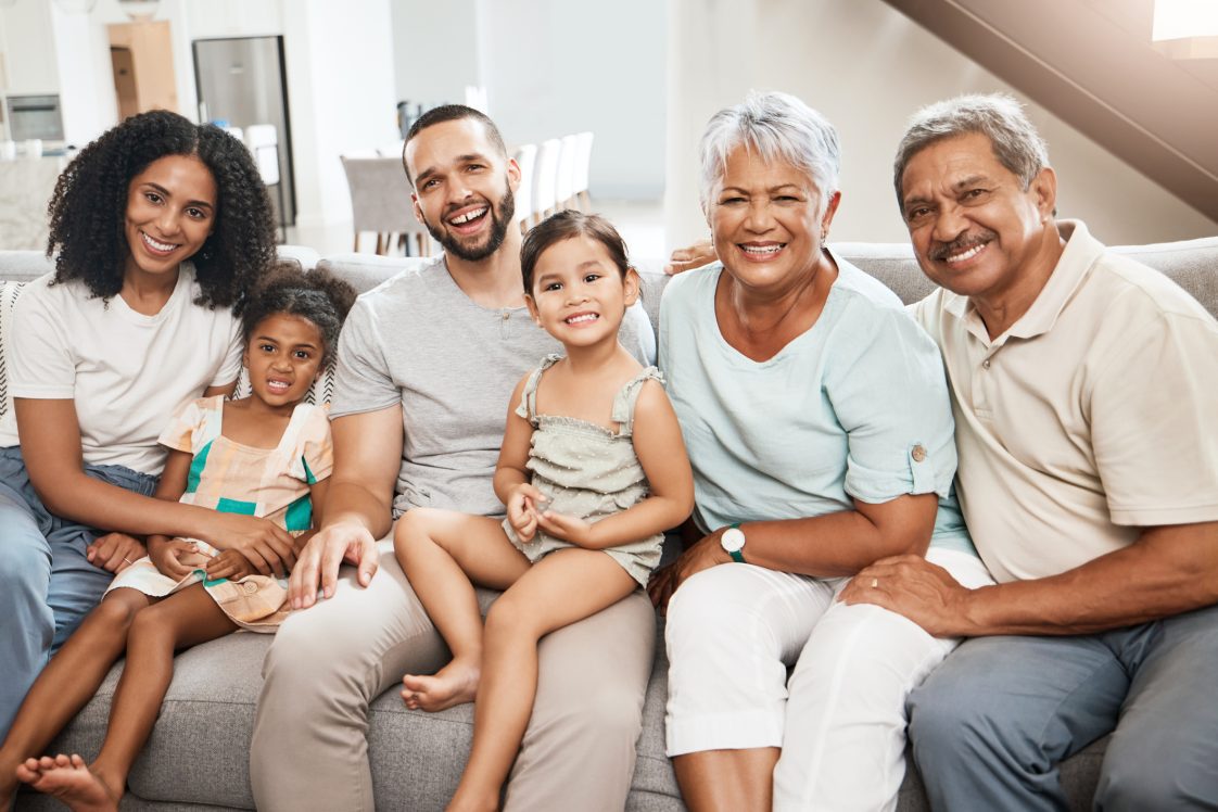 Diverse Hispanic Family