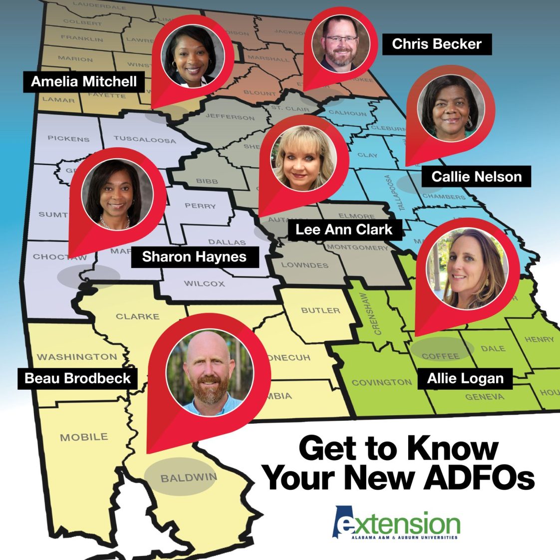 Alabama Extension Expands Outreach with Seven New Assistant Directors