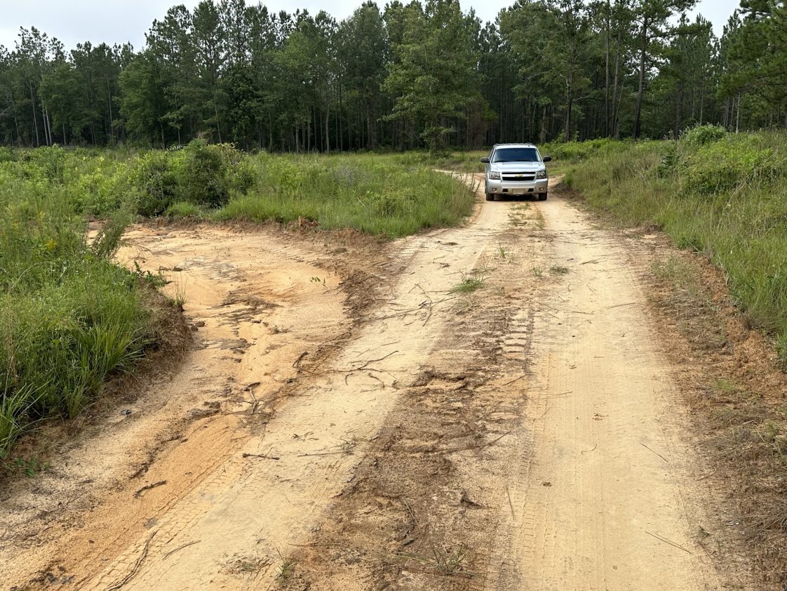 Figure 7. Water diversion device. Correct: Waterbar and turnout installed on a forest road.