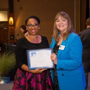 Portia Johnson received the NEAFCS Past Presidents’ New Professional Award.