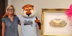 Leigh Akins with Aubie