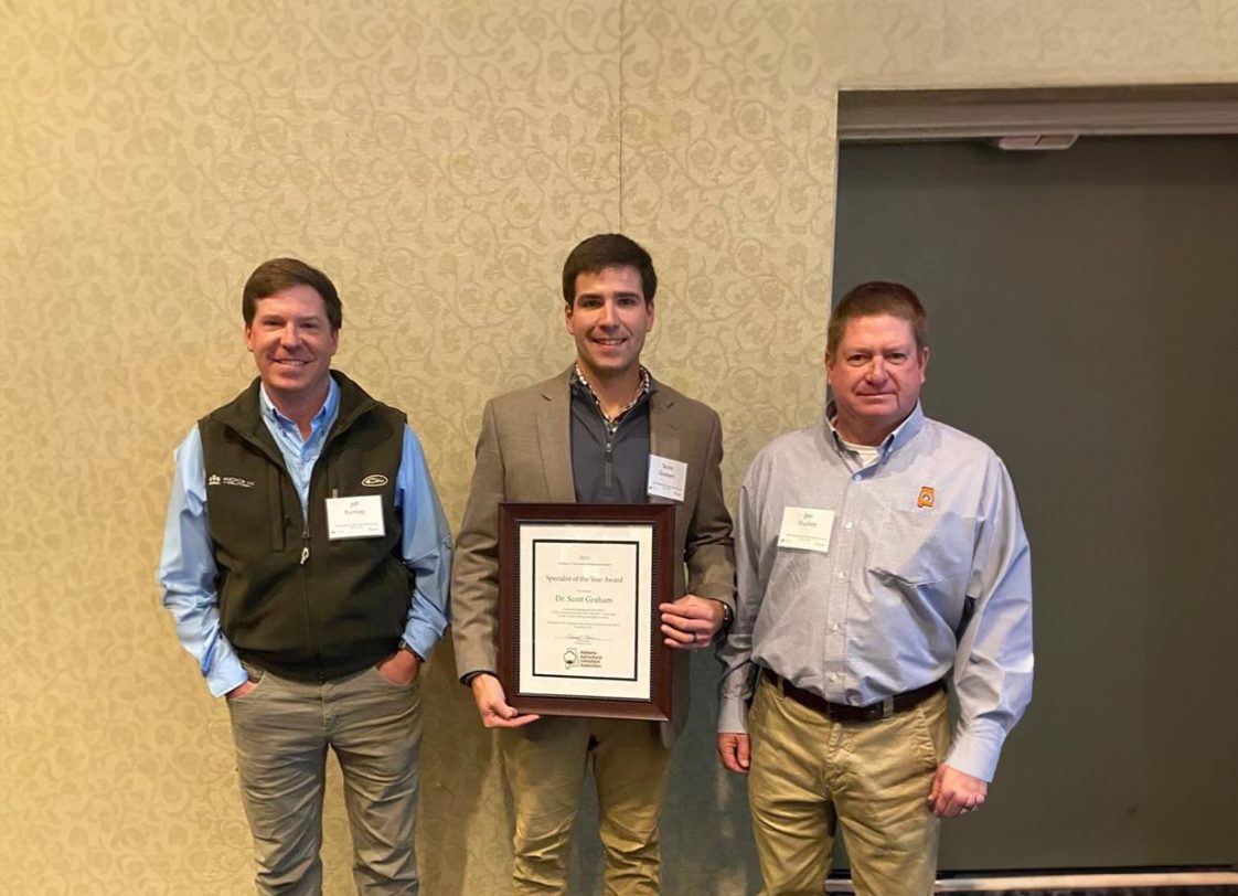 Scott Graham (center) is pictured with Jeff Ramsey (left) and Jon Stuckey (right).