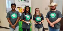 Alabama 4-H Tech Changemakers give a presentation at the Limestone Library
