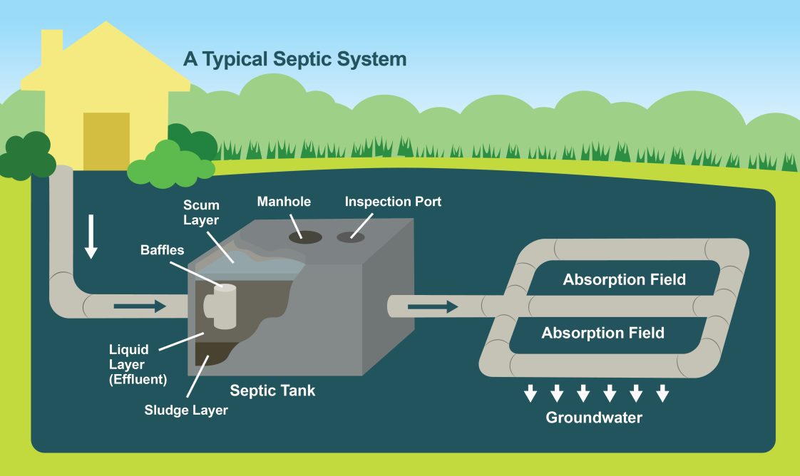 Figure 1. A typical septic system.