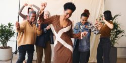 Group of women dancing