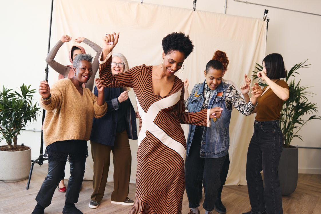 Group of women dancing