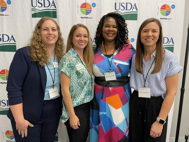 Alabama Extension professionals that spoke at the MyPlate Nutrition Security Success Stories: Sharing the Good Work of the Community event.