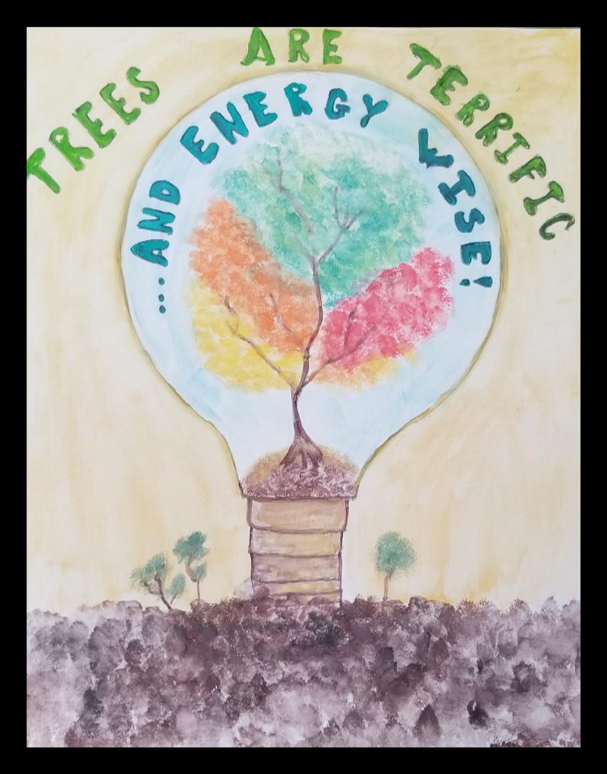 First Place Arbor Day Poster Contest winner, Jessa Clough