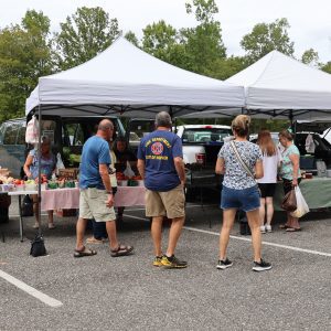 Shoppers at Farmers Market