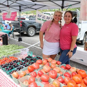 Young women at Farmers Market
