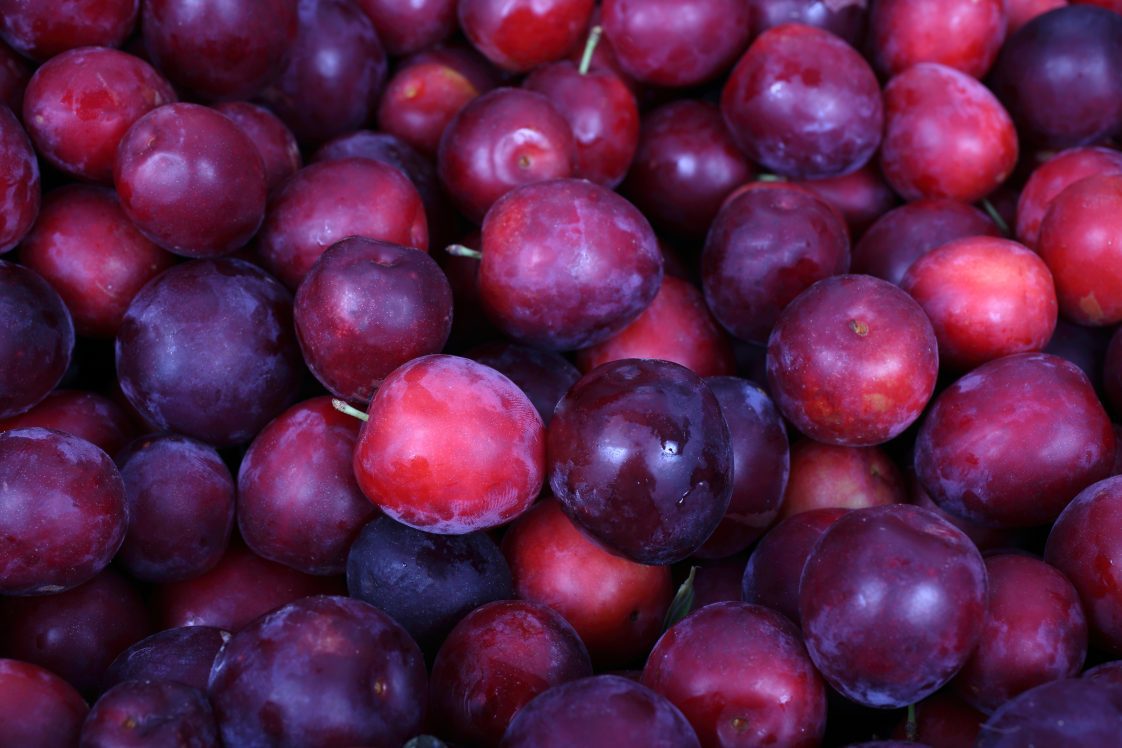 red plums
