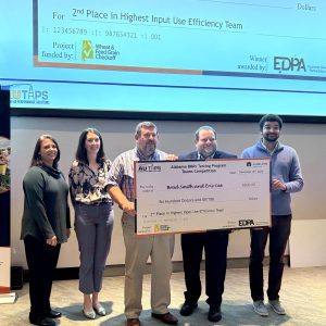 Brad Smith and Eric Lee won second place in the Highest Input Use Efficiency category.