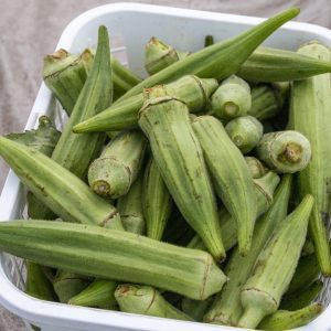 Okra at a Farmer's Market