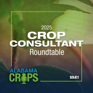 podcast graphic for season 5 episode 1 of the crops report podcast, titled 2025 Crop Consultant Roundtable