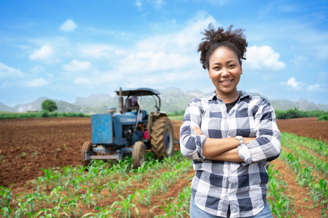 Black female farmer