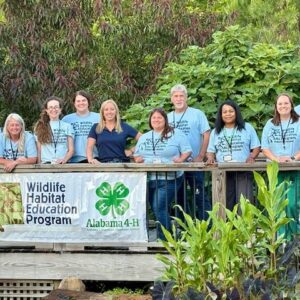 A group of people who attended the Widlife Habitat Education Program through Alabama 4-H.