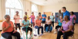 older adults exercising