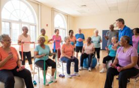 older adults exercising