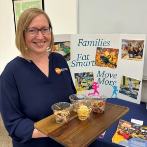 A SNAP-Ed booth at the 2024 Fayette County Extension open house.