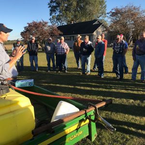 David Russell speaks to farmers at an Alabama Cooperative Extension System field day.