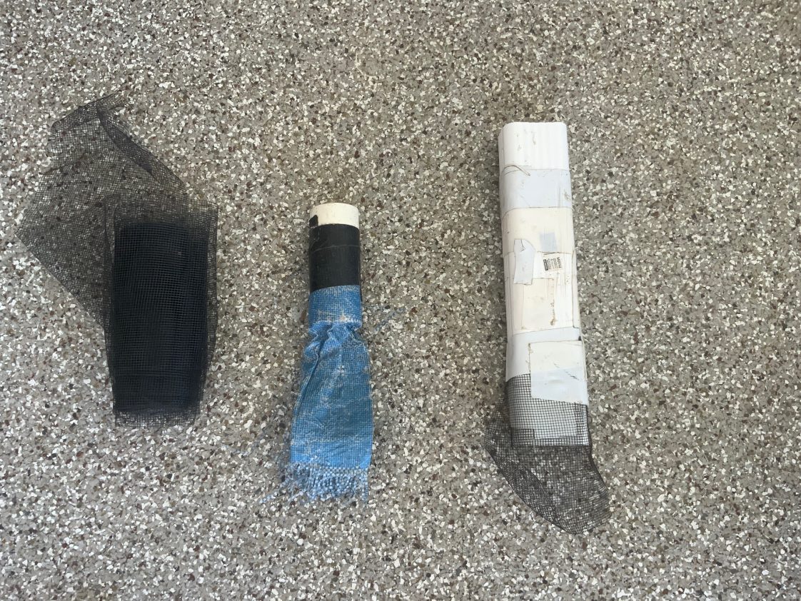 Figure 10. One-way bat exclusion devices. (Photo credit: Conservation Services of Alabama, LLC)