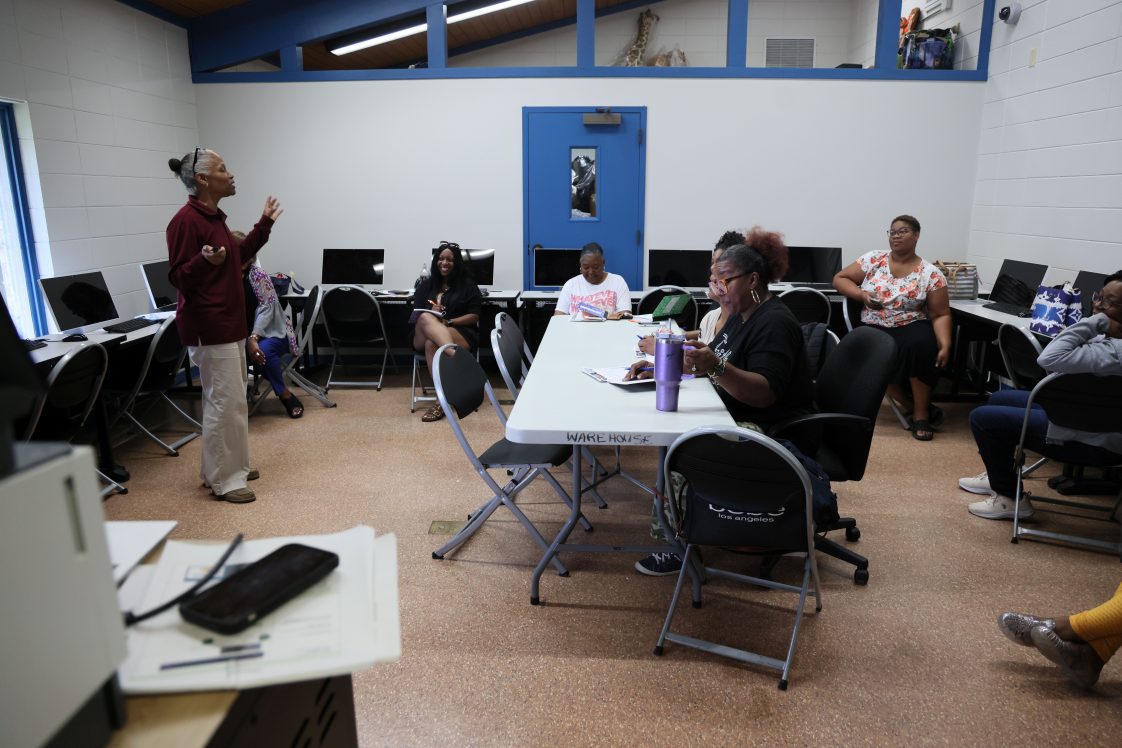 Dr. Dorothy Brandon teaching financial management.