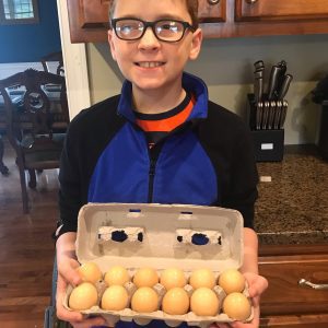Will Burgess has been active in many 4-H programs and contests, including the Golden Egg Contest.