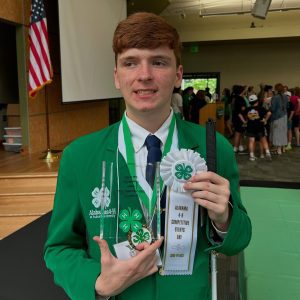 In June 2025, Will Burgess was named one of the 30 state ambassadors who represent Alabama 4-H. He also won the state Communications Senior Achievement Award and placed 3rd in the Speak Up, Alabama competition.