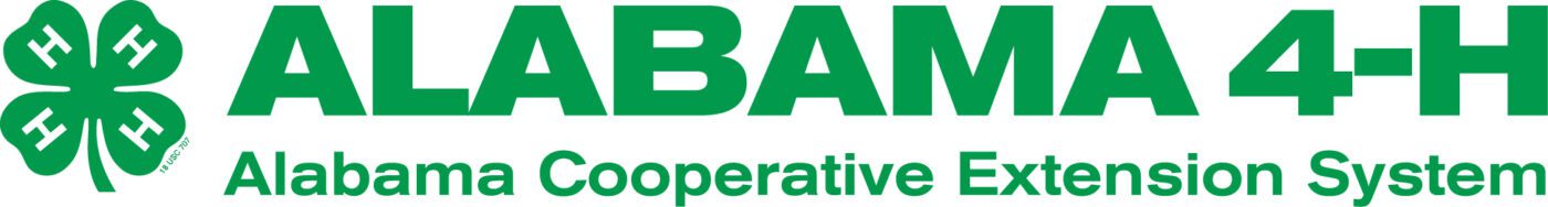 Alabama 4-H-Alabama Cooperative Extension System logo with the 4-H clover