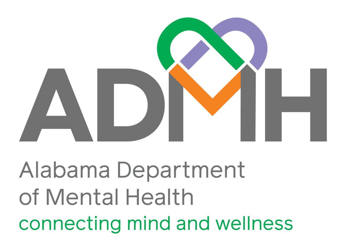Alabama Department of Mental Health logo Connecting mind and wellness