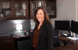 Eve Brantley, Extension director, in an office setting.