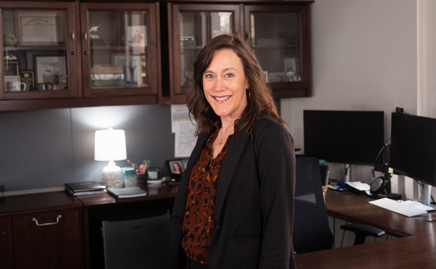Eve Brantley, Extension director, in an office setting.