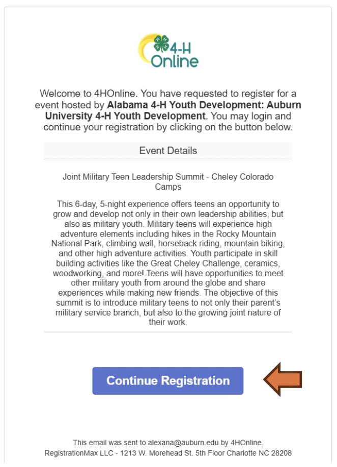 A registration screen on a computer where people fill in needed information.