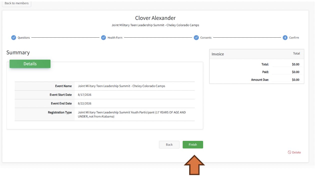 A registration screen on a computer where people fill in needed information.