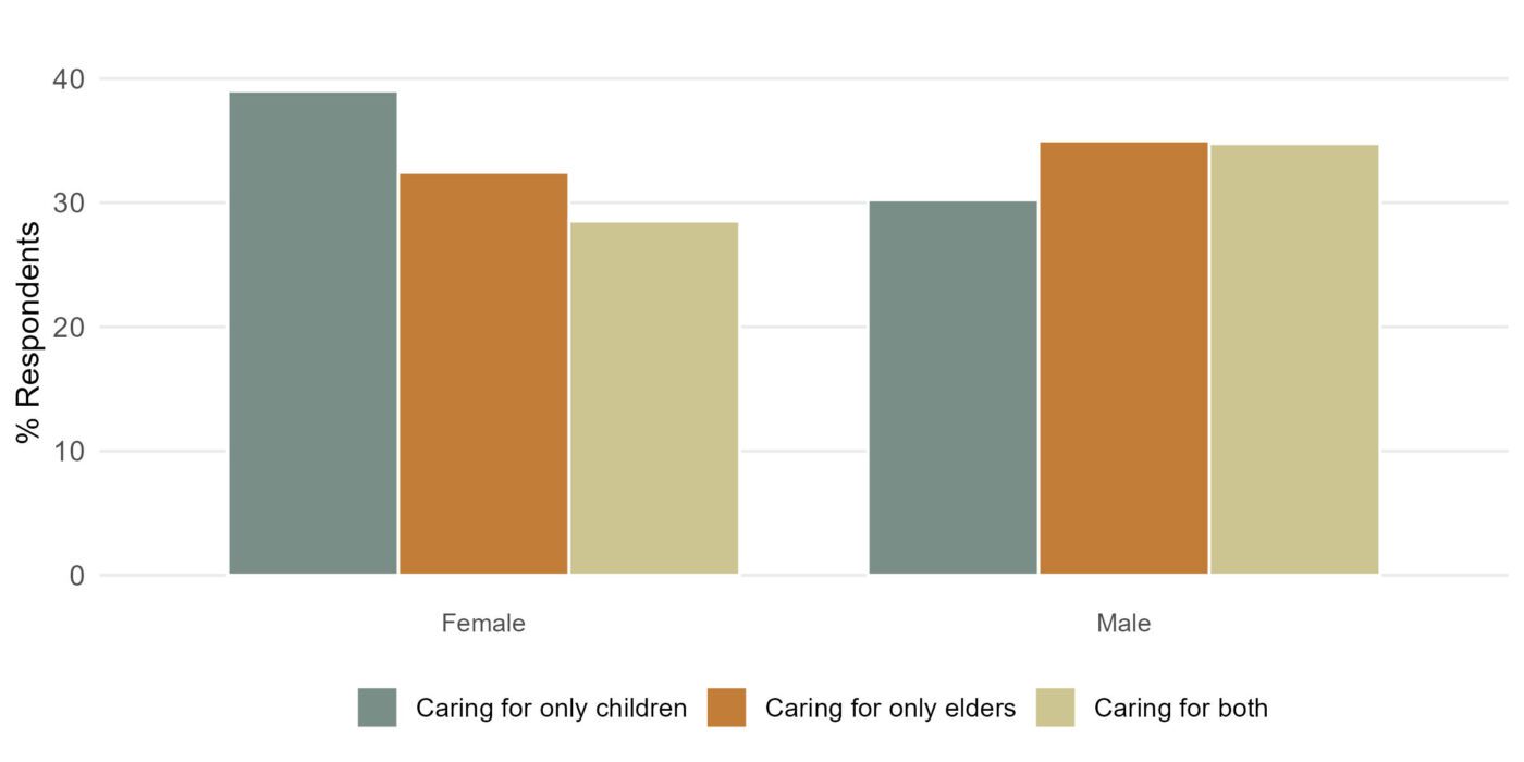 Figure 3. Caregiving roles by gender