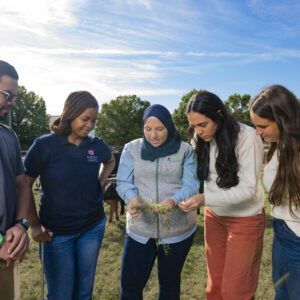Leanne Dillard from the College of Agriculture was photographed at the Beef Teaching Unit for the Fall 2025 Faculty Awards ceremony.