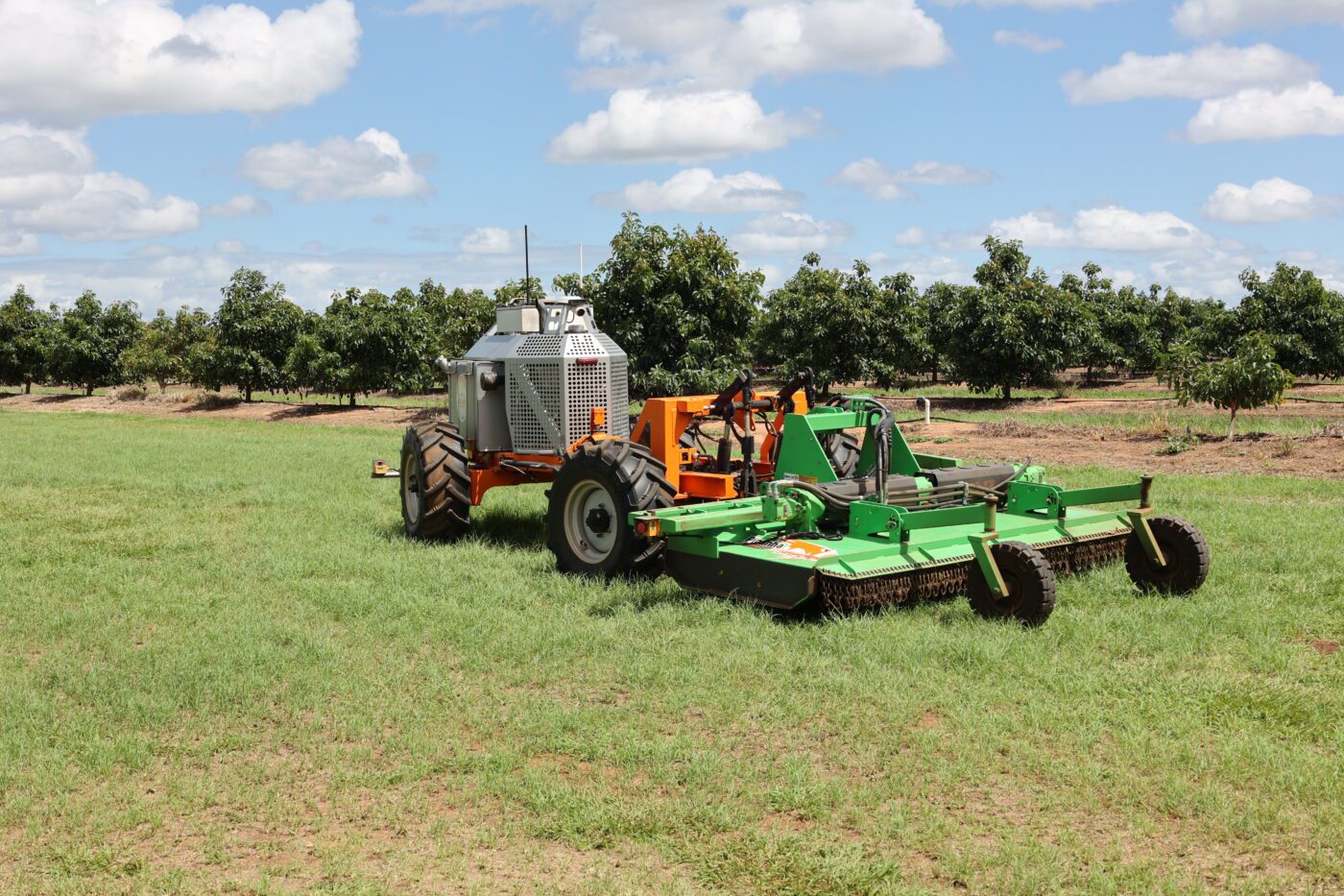 Automated tractors, like this one at Dorrian Farm, are one illustration of Australia’s agricultural innovation. 