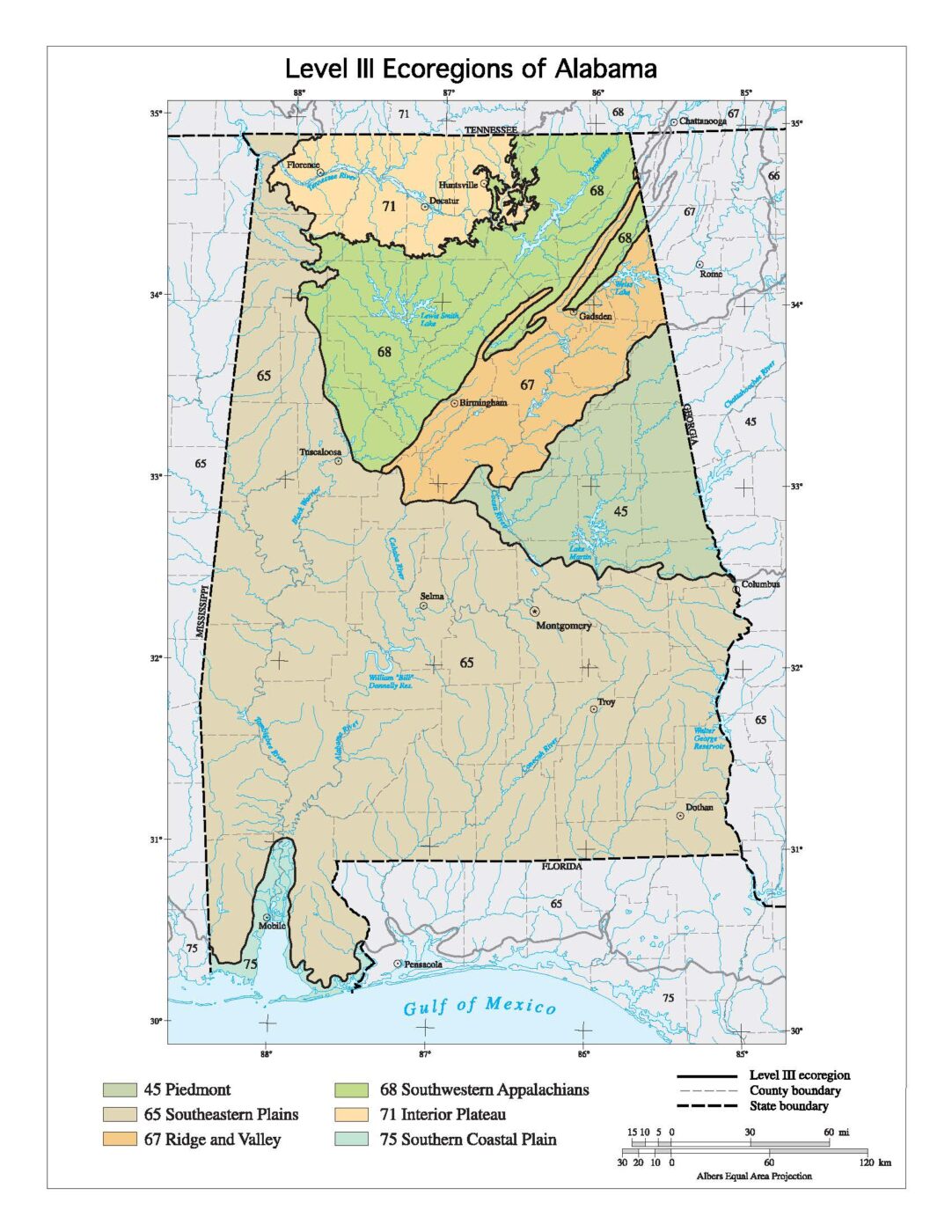 Figure 1. EPA level III ecoregions