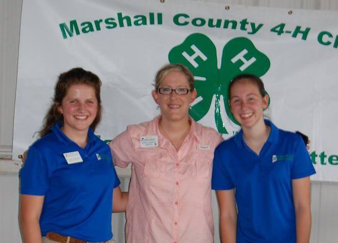 Kaleigh Backstrom and her then 4-H agent, Kristen Roberson.