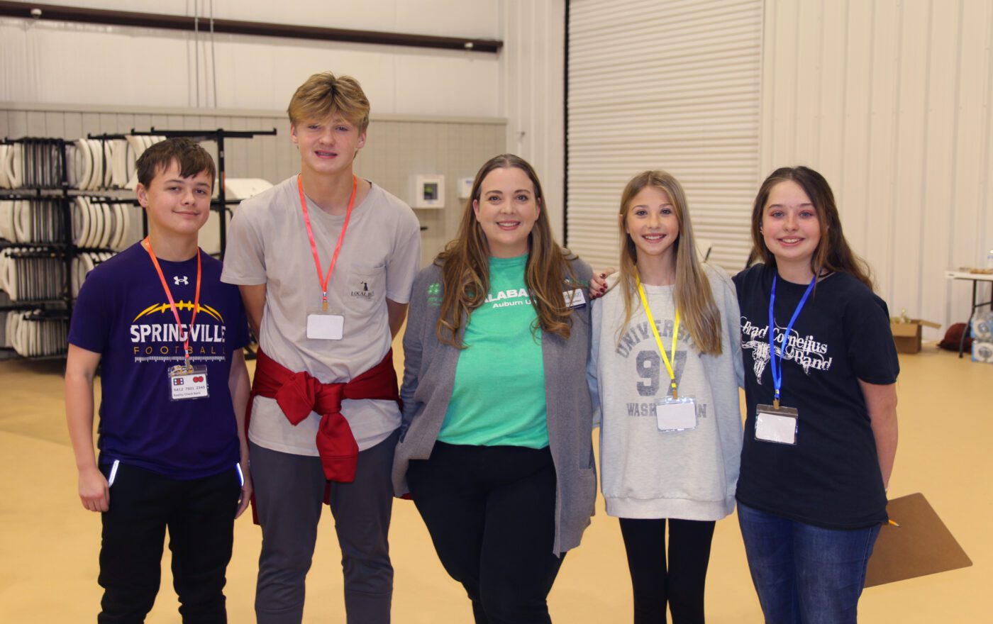 Brandt Bates, Crossden Duffin, Alayna Jackson, Avery Cooper, and Elsiekay Dudley.