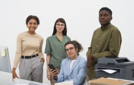 young people at work