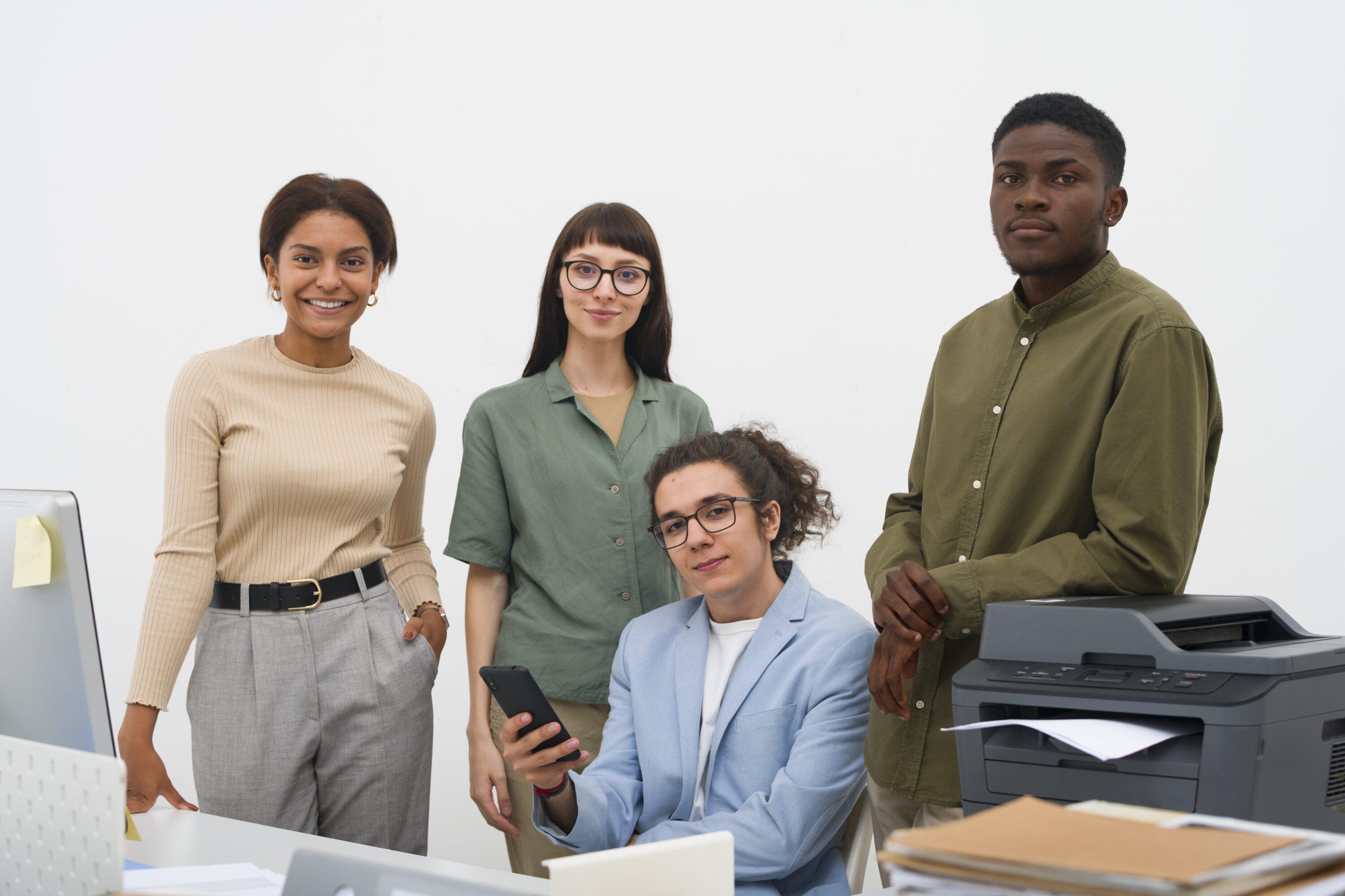 young people at work