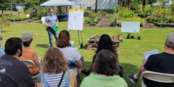 Jesse Teel leads a presentation as part of Operation Grow.
