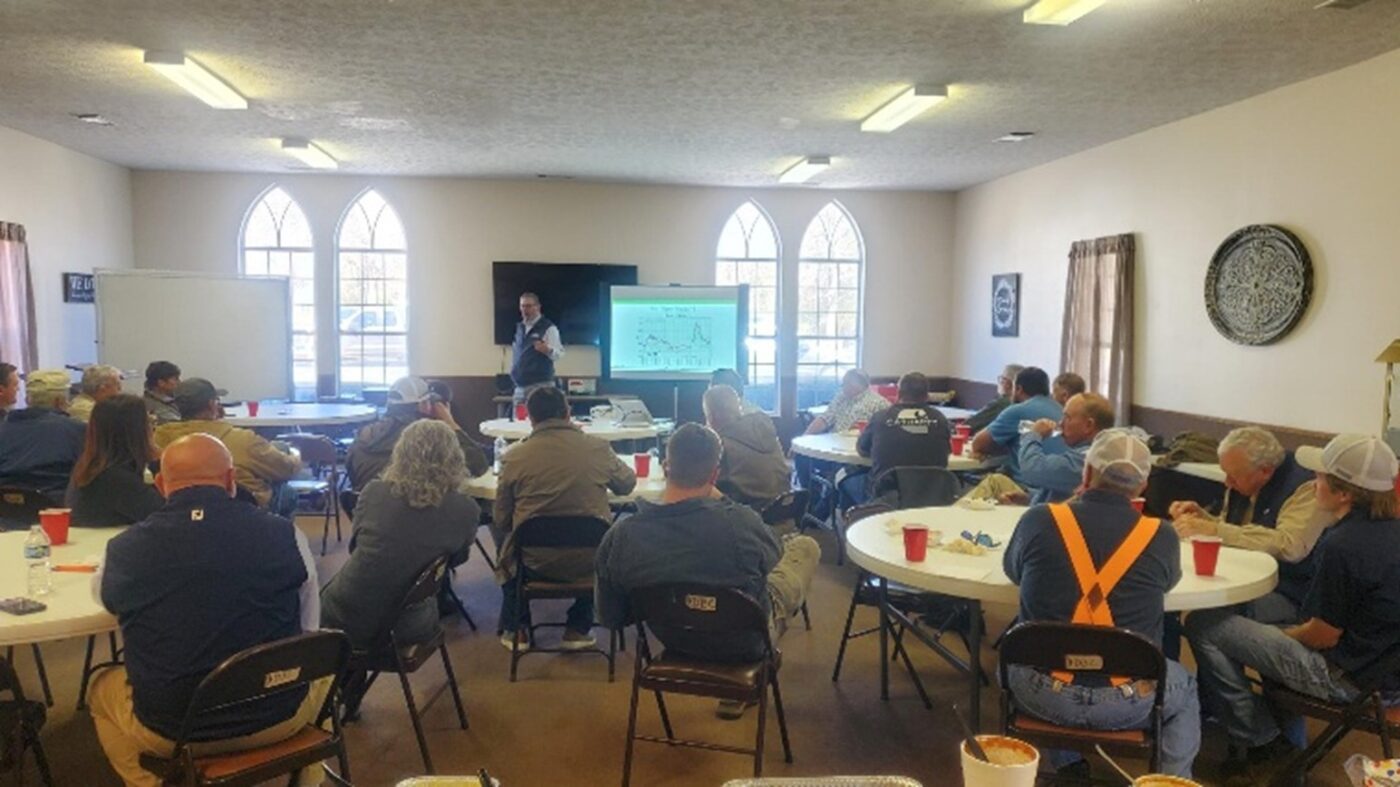 Figure 18. Presentation at one of the Central Alabama Field Focus Agronomy series meetings.