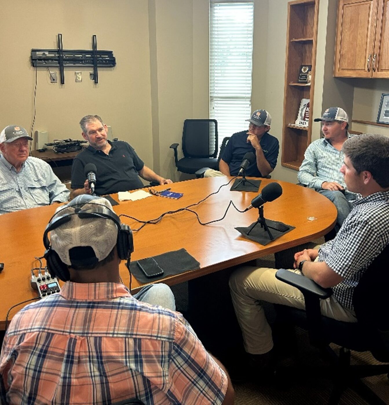 Figure 10. Recording an episode of the Alabama Crops Report podcast