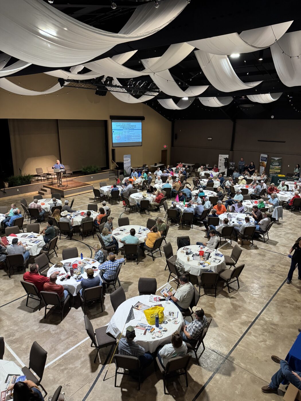 Figure 3. Learning and sharing at the Gulf Coast Cattlemen’s conference. 