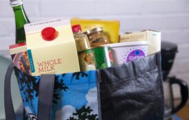 Groceries in a bag