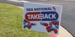 drug take back drive sign