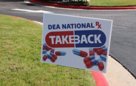 drug take back drive sign