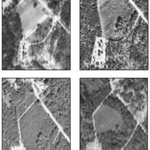 Historic aerial photographs that depict a project site in 1938, 1960, 1966, and 1974.